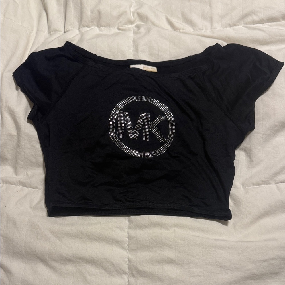 NWOT - Michael Kors - Black Swim Coverup Top - Extra Small